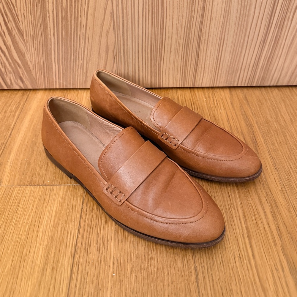 Madewell Alex Brown Leather Loafers Sz 8